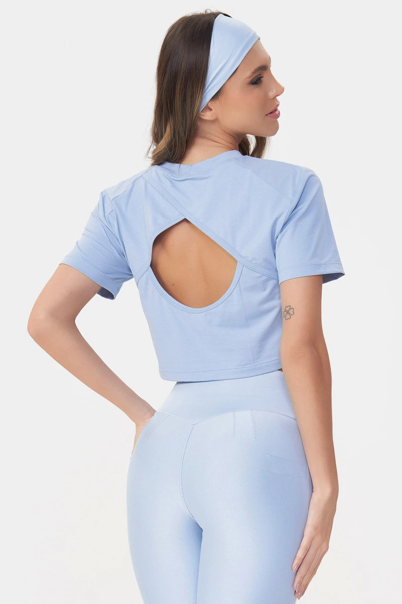 Lets Gym - Cropped Lets Basic Serenity - 2665SR