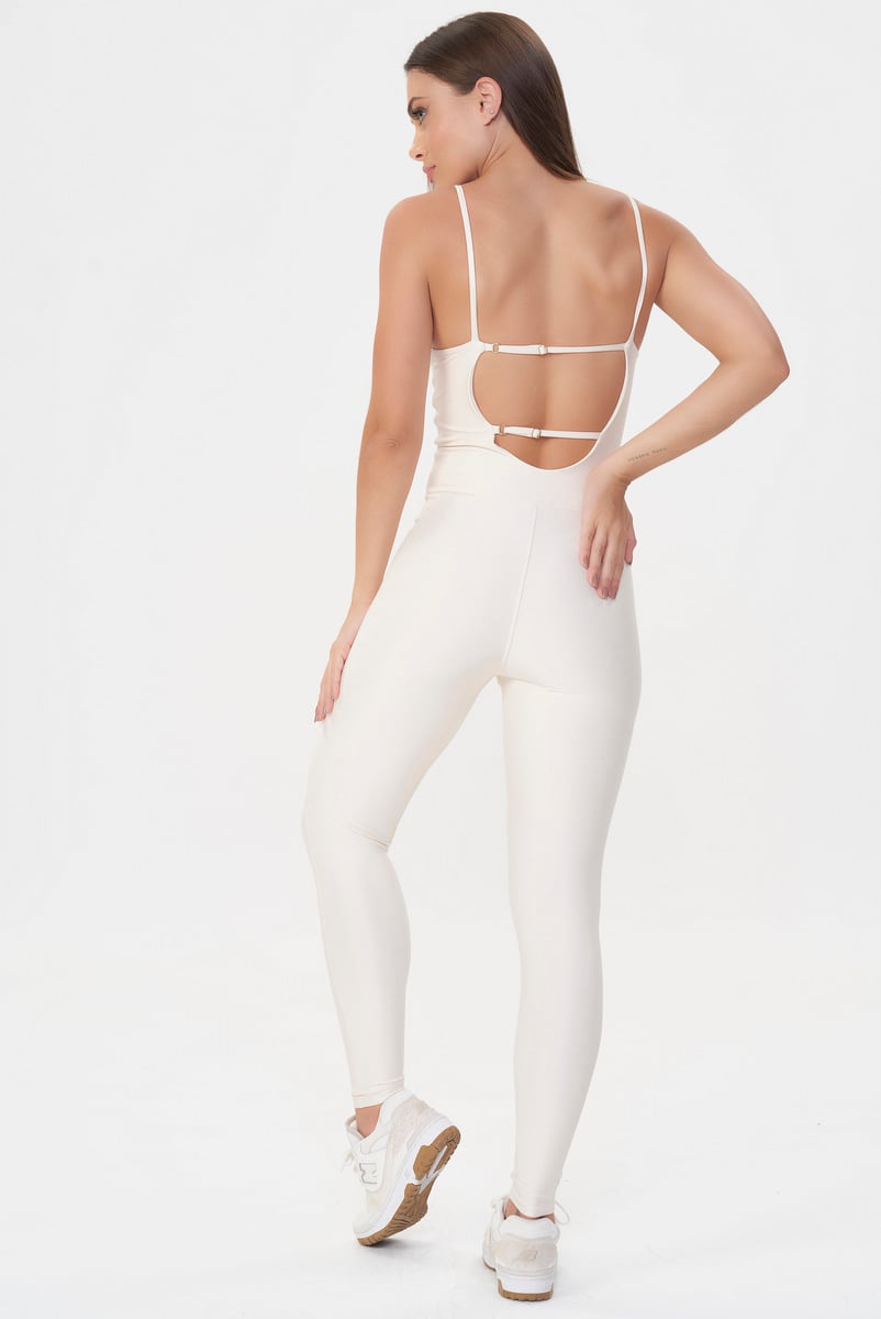 Lets Gym - Macacão Contour Off White - 2675OFW Lets Gym - Macacão Contour Off White - 2675OFW