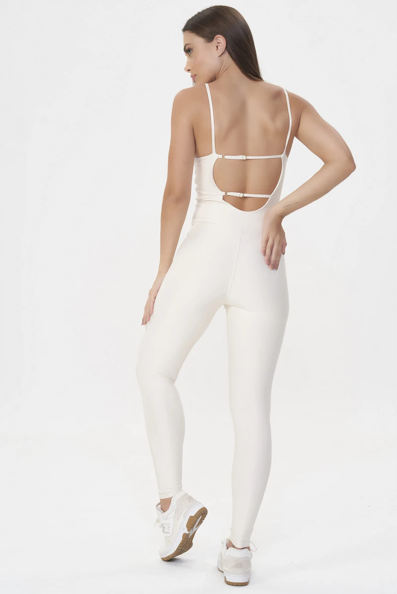 Lets Gym - Off-White Contour Jumpsuit - 2675OFW