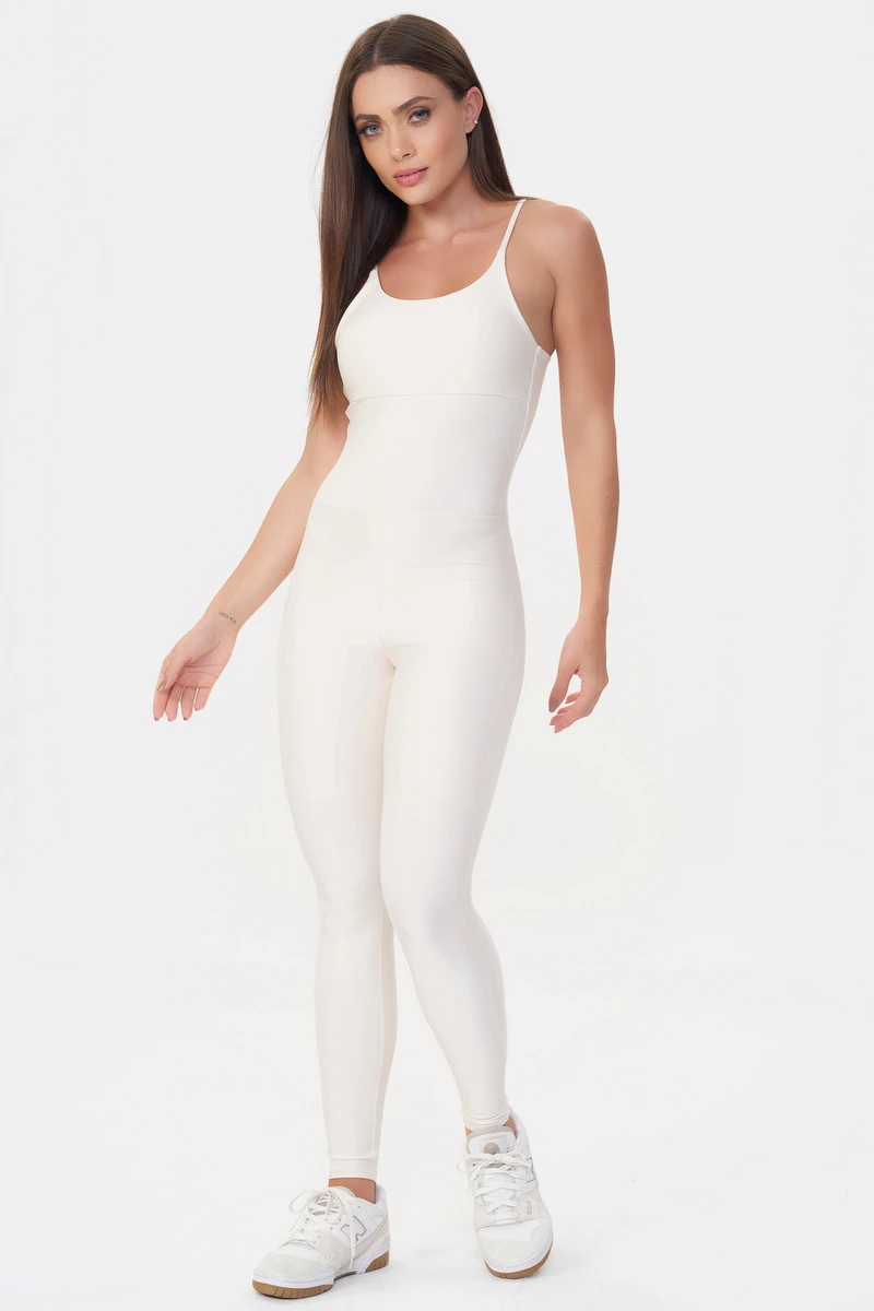 Lets Gym - Off-White Contour Jumpsuit - 2675OFW