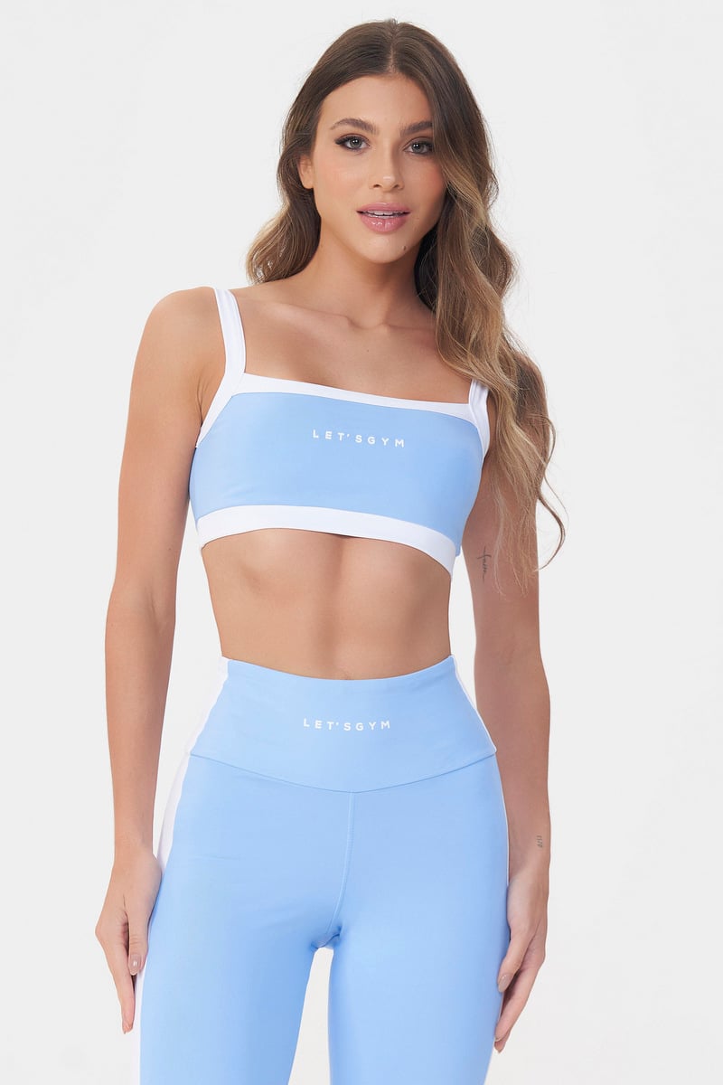 Lets Gym - Light Blue Tunning Top - 2890AZC