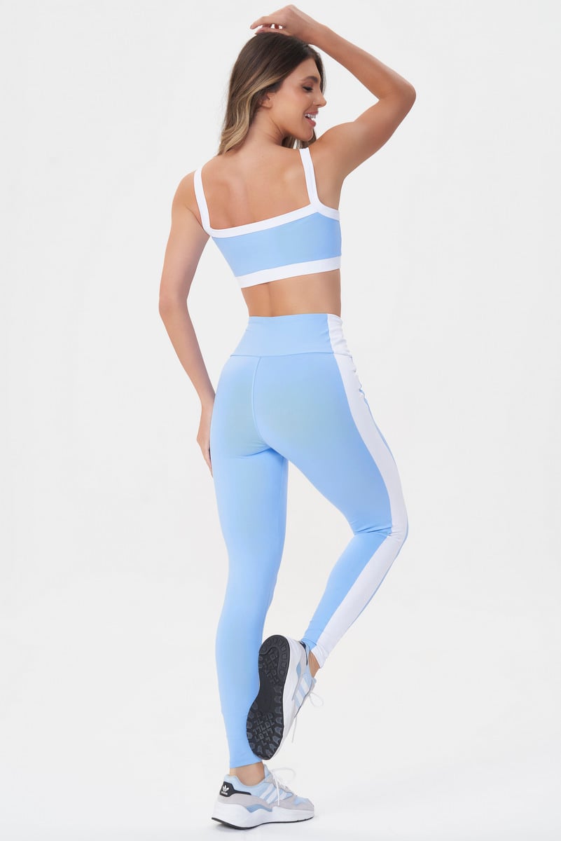 Lets Gym - Light Blue Tunning Leggings - 2891AZC Lets Gym - Light Blue Tunning Leggings - 2891AZC