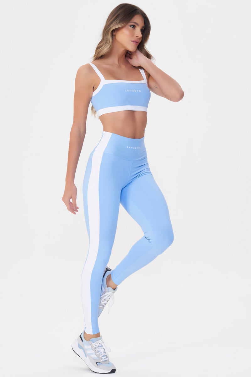 Lets Gym - Light Blue Tunning Leggings - 2891AZC Lets Gym - Light Blue Tunning Leggings - 2891AZC