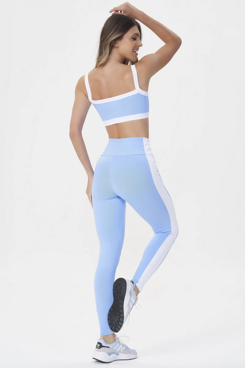 Lets Gym - Light Blue Tunning Leggings - 2891AZC