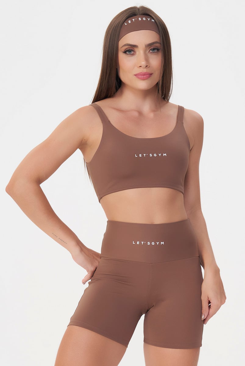 Lets Gym - Top Basic Colors Marrom - 2906MR Lets Gym - Top Basic Colors Marrom - 2906MR