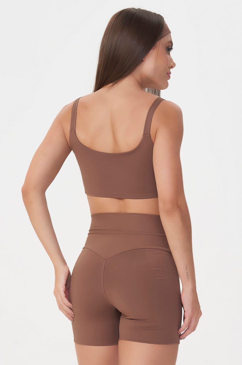 Lets Gym - Top Basic Colors Marrom - 2906MR Lets Gym - Top Basic Colors Marrom - 2906MR