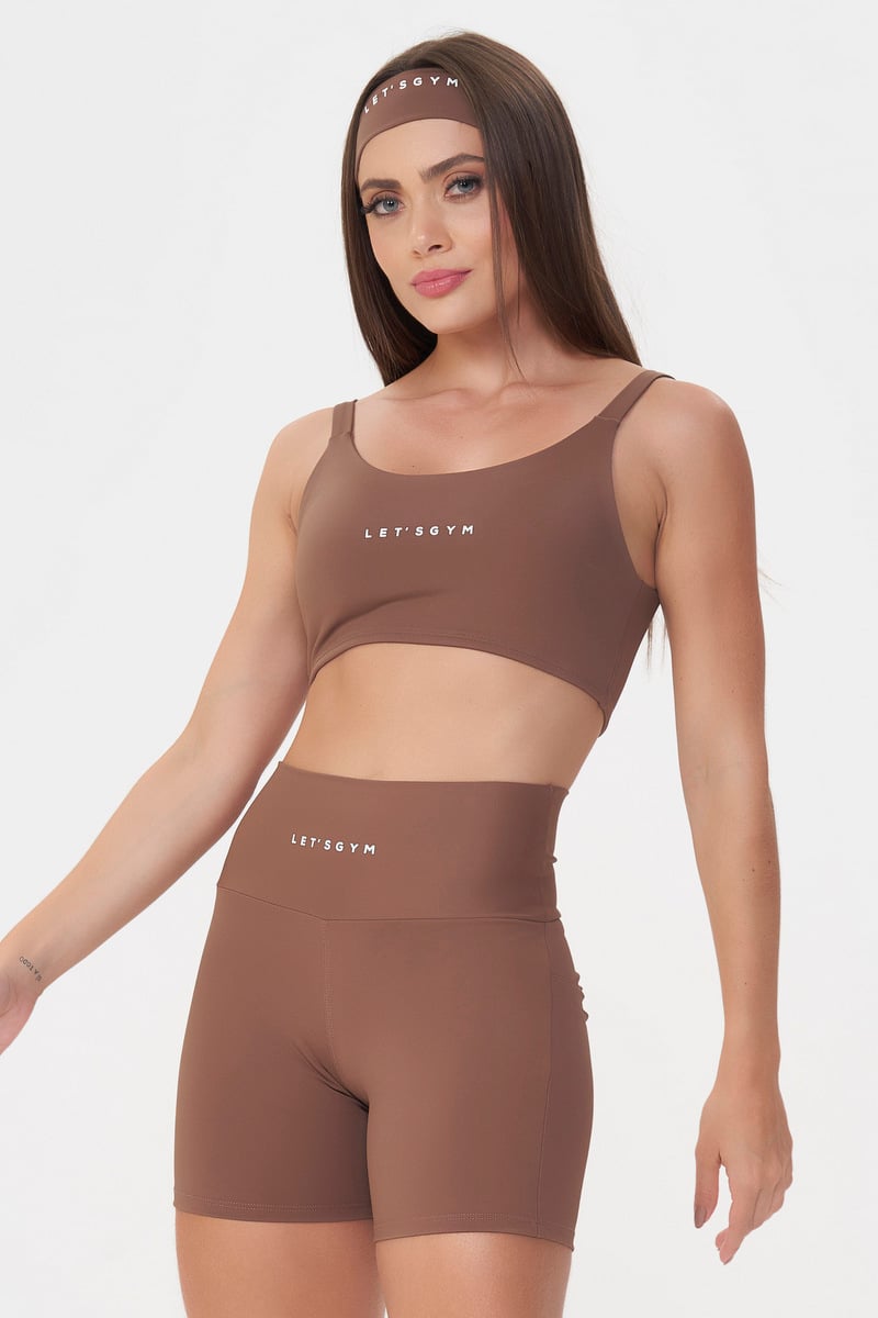 Lets Gym - Top Basic Colors Marrom - 2906MR Lets Gym - Top Basic Colors Marrom - 2906MR