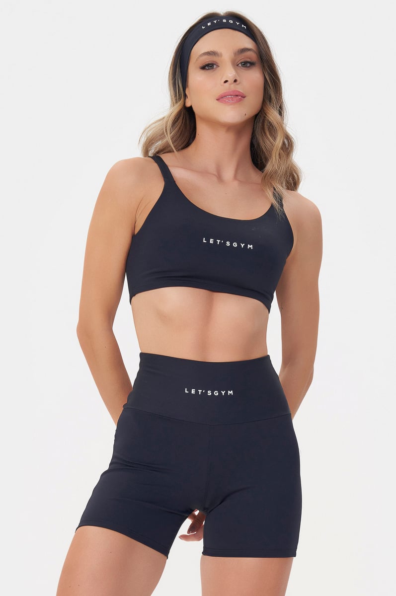 Lets Gym - Top Basic Colors Preto - 2906PT Lets Gym - Top Basic Colors Preto - 2906PT
