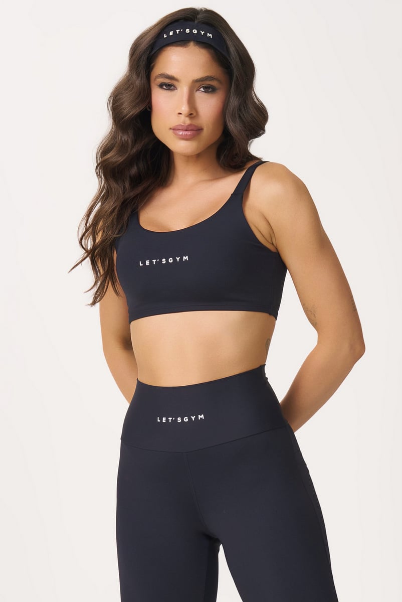 Lets Gym - Sports bra Basic Colors Black - 2906PT