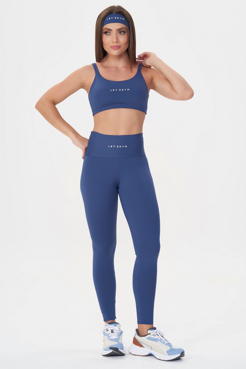 Lets Gym - Legging Basic Colors Azul Indigo - 2907AZI