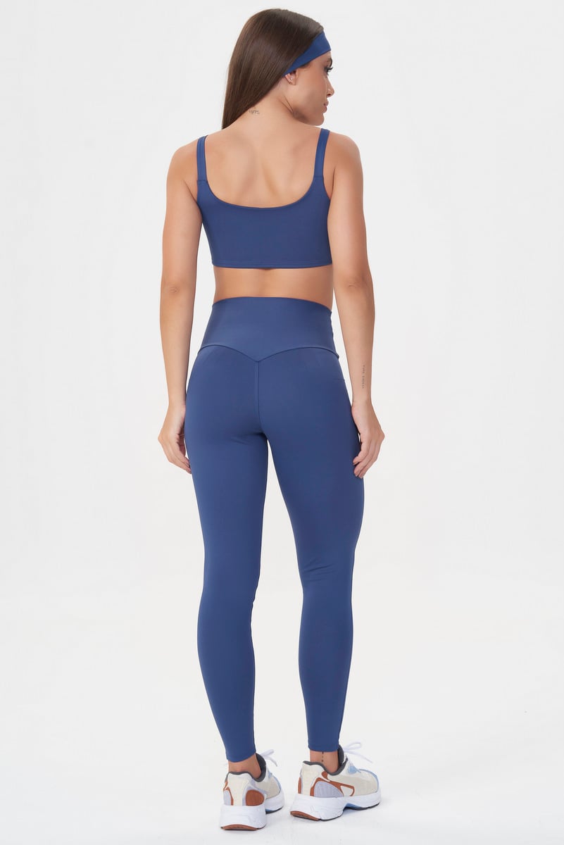 Lets Gym - Legging Basic Colors Blue Indigo - 2907AZI