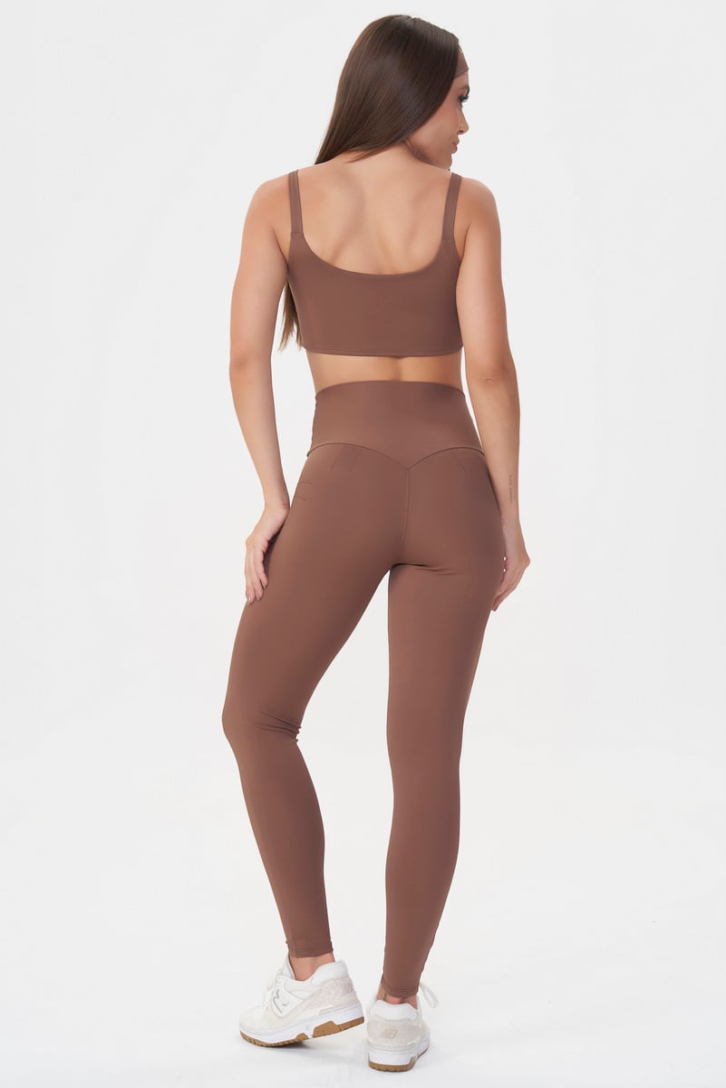 Lets Gym - Legging Basic Colors Marrom - 2907MR Lets Gym - Legging Basic Colors Marrom - 2907MR