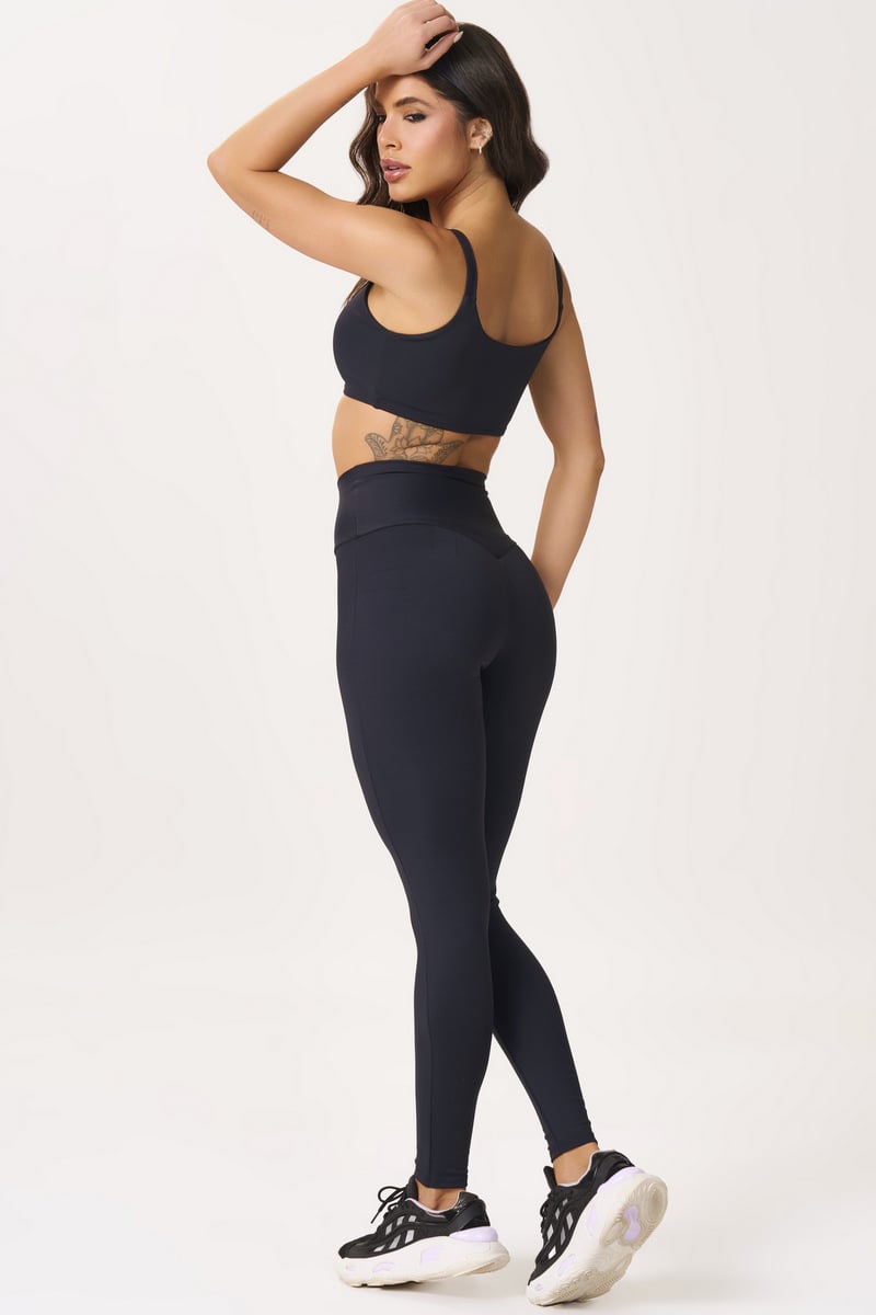 Lets Gym - Basic Colors Leggings Black - 2907PT Lets Gym - Basic Colors Leggings Black - 2907PT