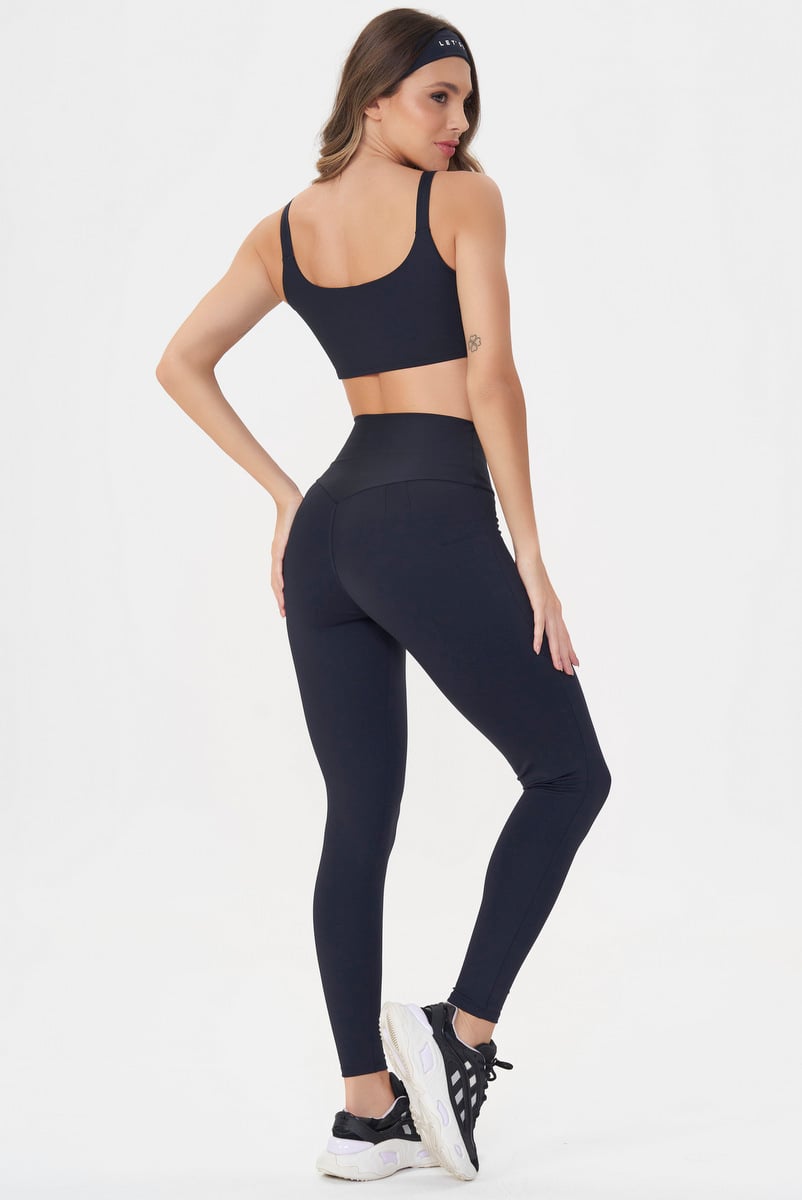 Lets Gym - Legging Basic Colors Preto - 2907PT Lets Gym - Legging Basic Colors Preto - 2907PT