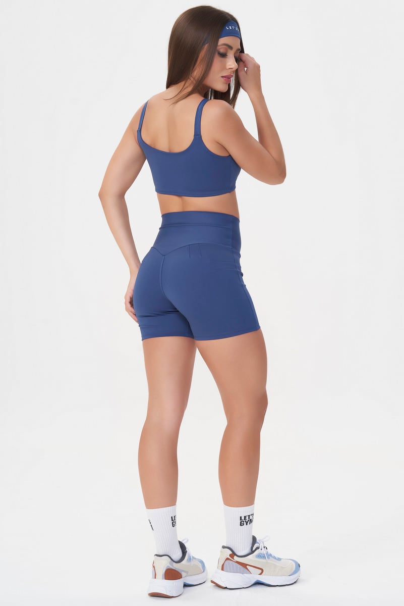 Lets Gym - Short Basic Colors Blue Indigo - 2909AZI Lets Gym - Short Basic Colors Blue Indigo - 2909AZI