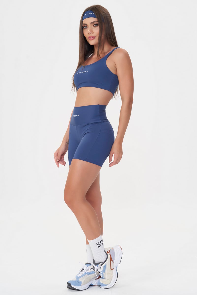 Lets Gym - Short Basic Colors Blue Indigo - 2909AZI Lets Gym - Short Basic Colors Blue Indigo - 2909AZI