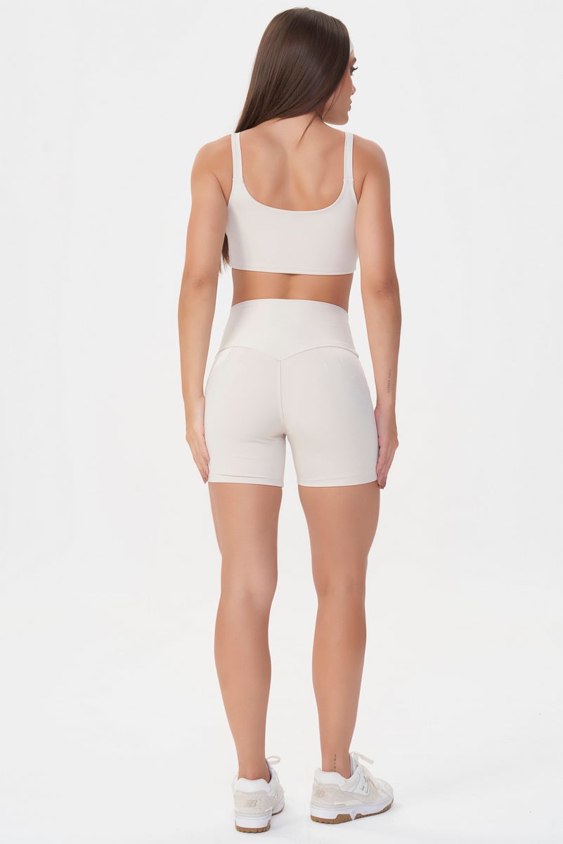 Lets Gym - Short Basic Colors Off White - 2909OFW Lets Gym - Short Basic Colors Off White - 2909OFW