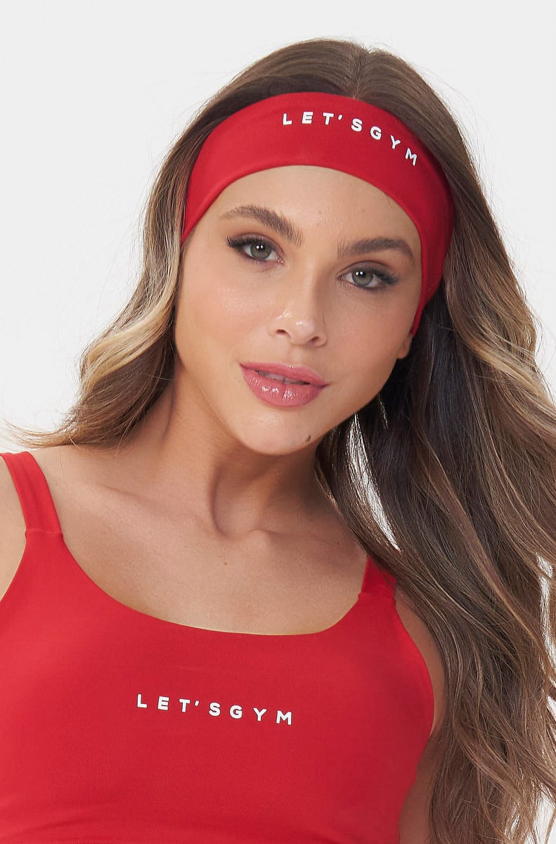 Lets Gym - Basic Colors Array Red Hair Band - 2911RD
