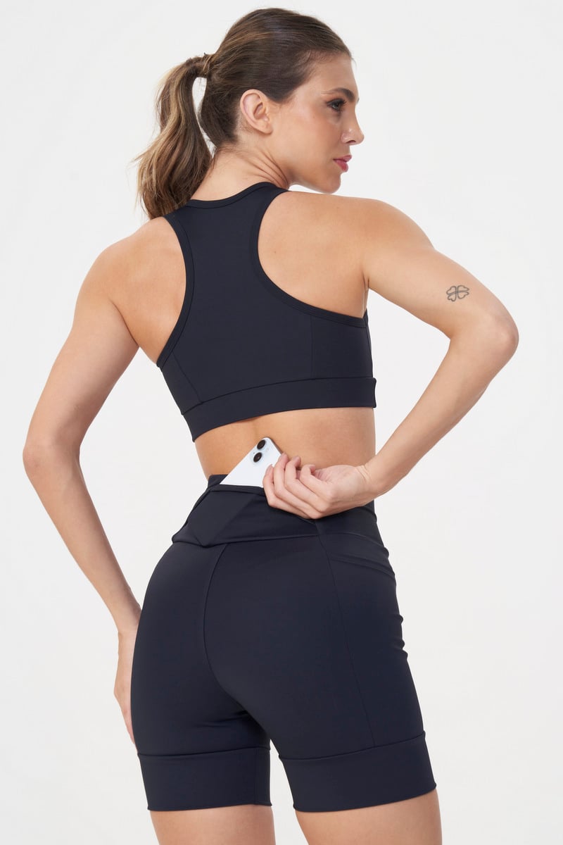 Lets Gym - Short Runner Basic Colors Preto - 2913PT Lets Gym - Short Runner Basic Colors Preto - 2913PT
