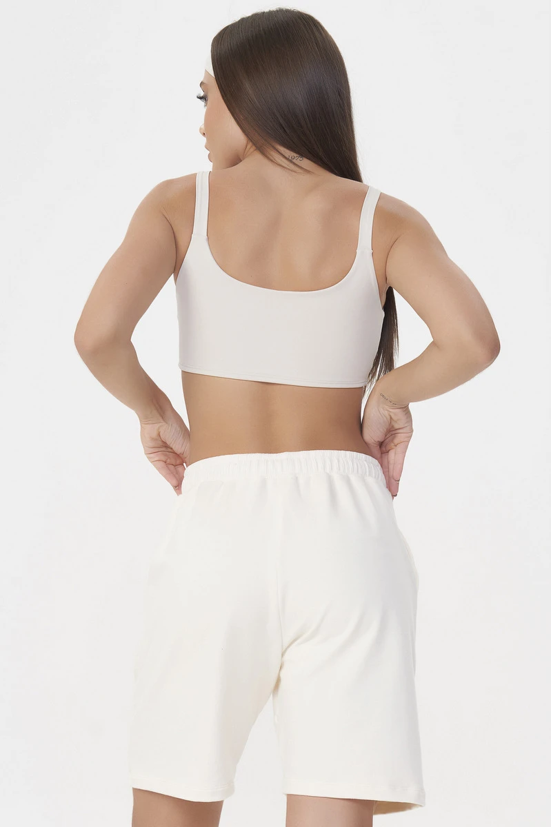 Lets Gym - Urban Layers Off White Sweatshorts - 2918OFW