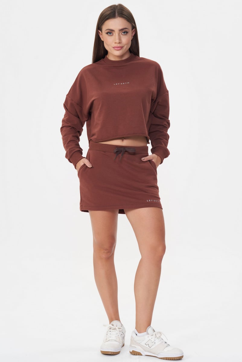 Lets Gym - Short Skirt Urban Layers Brown - 2919MR