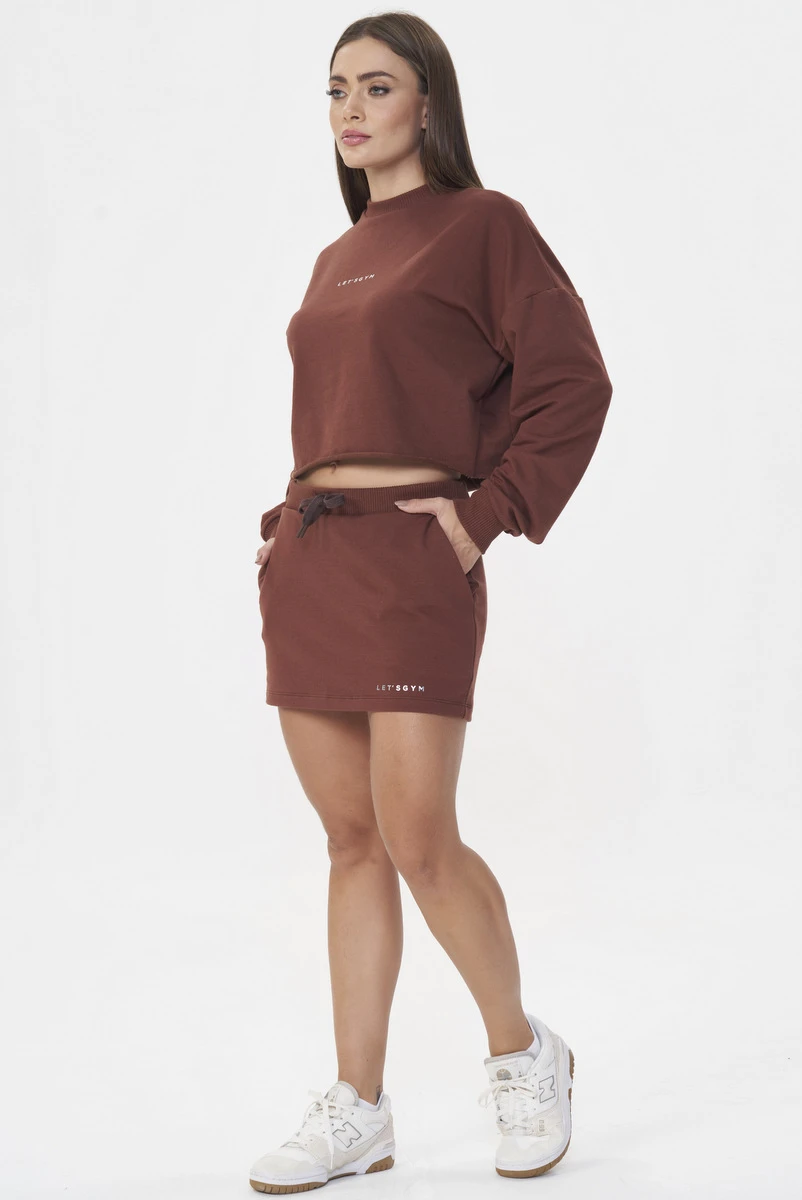 Lets Gym - Short Skirt Urban Layers Brown - 2919MR