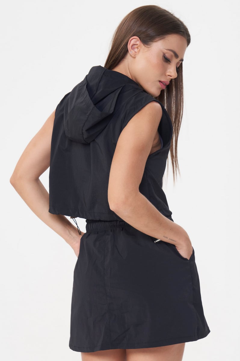 Lets Gym - Black Athleisure Vest - 2920PT