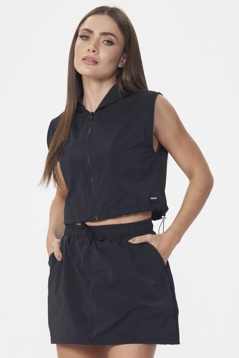 Lets Gym - Black Athleisure Vest - 2920PT