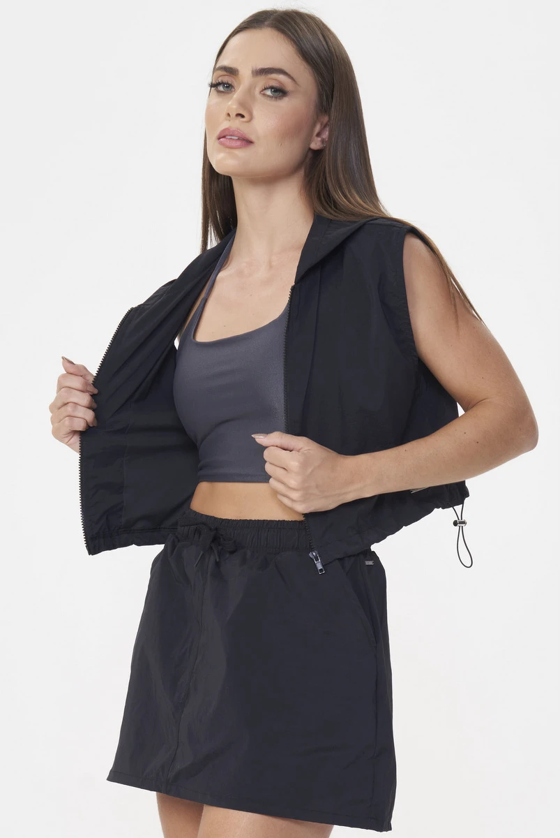 Lets Gym - Black Athleisure Vest - 2920PT