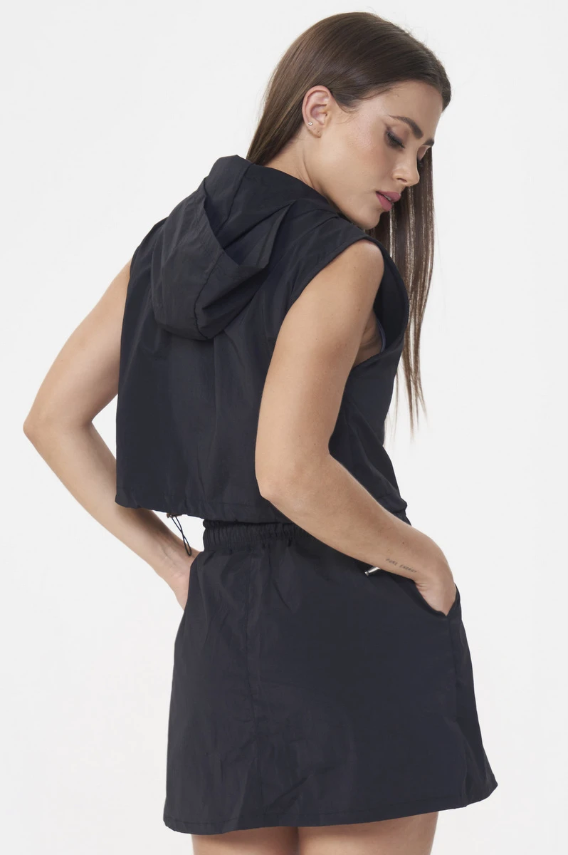 Lets Gym - Black Athleisure Vest - 2920PT