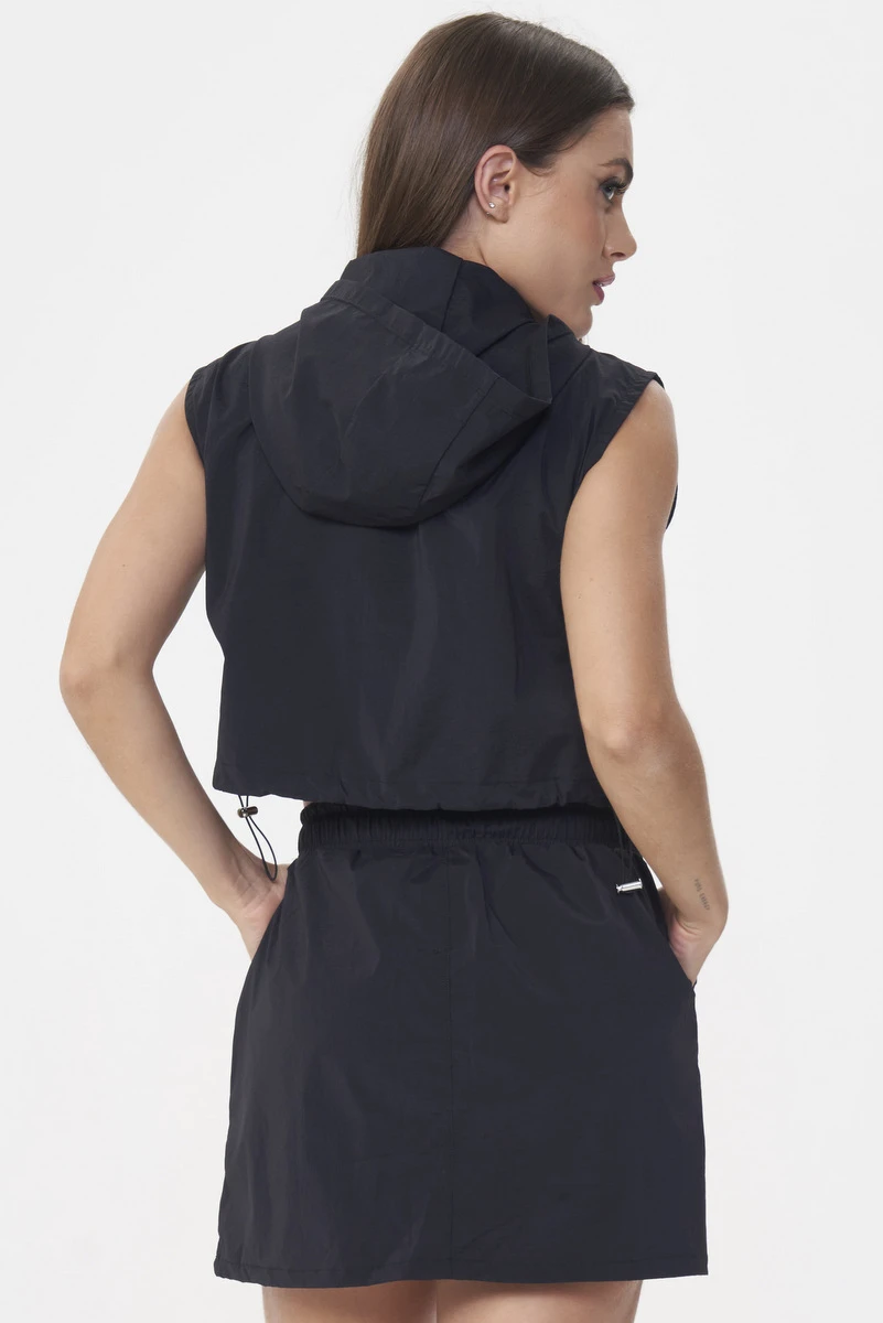 Lets Gym - Black Athleisure Vest - 2920PT