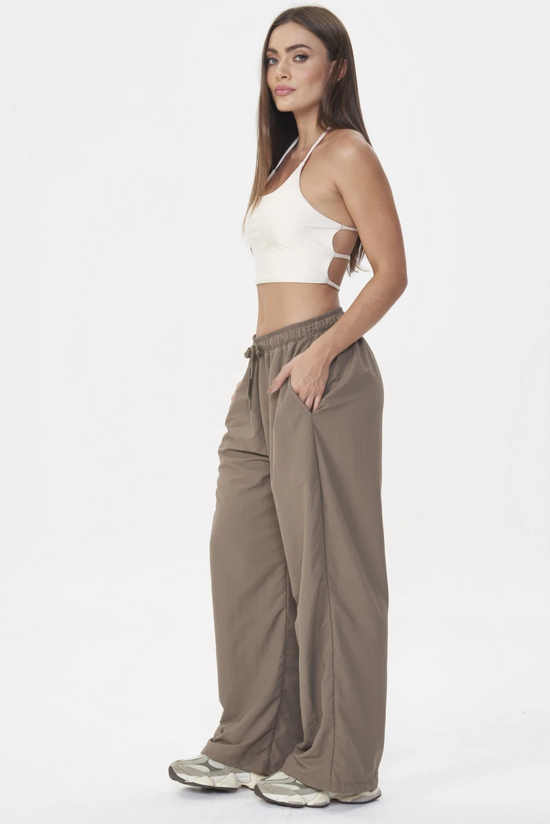 Lets Gym - Olive Brown Athleisure Pants - 2922OB