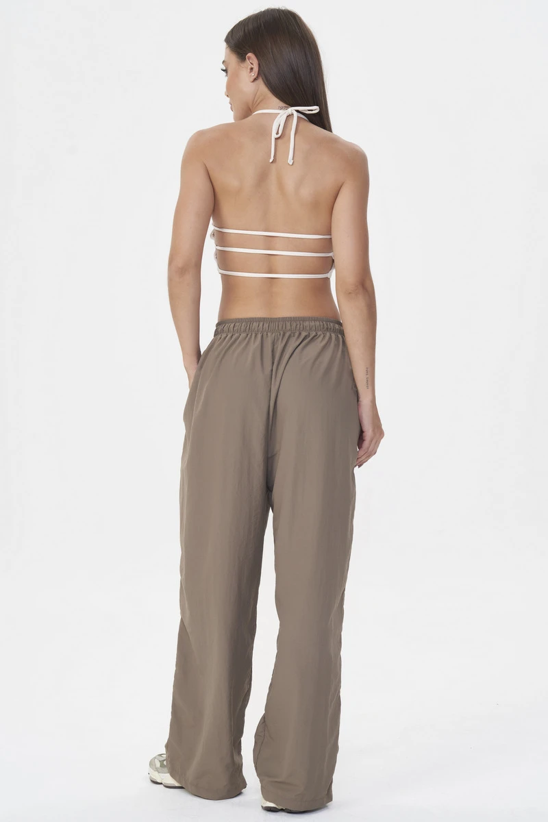 Lets Gym - Olive Brown Athleisure Pants - 2922OB