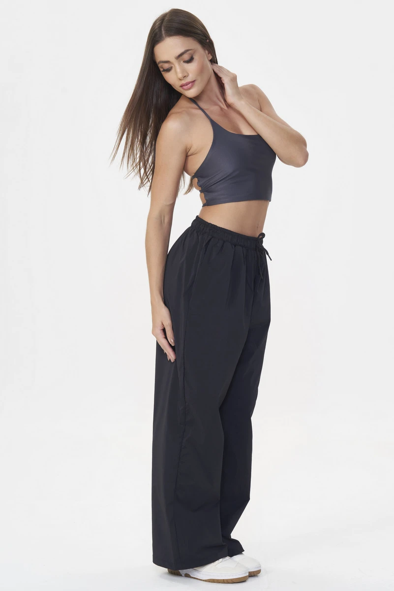 Lets Gym - Black Athleisure Pants - 2922PT