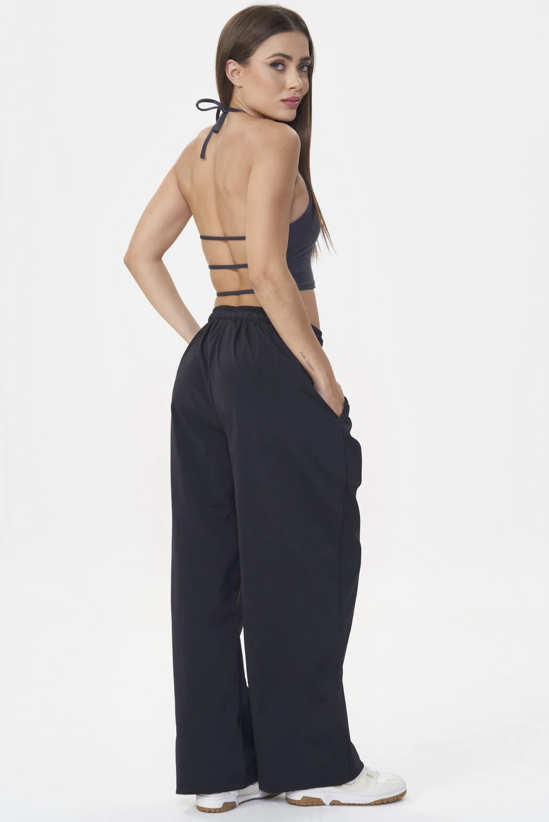 Lets Gym - Black Athleisure Pants - 2922PT