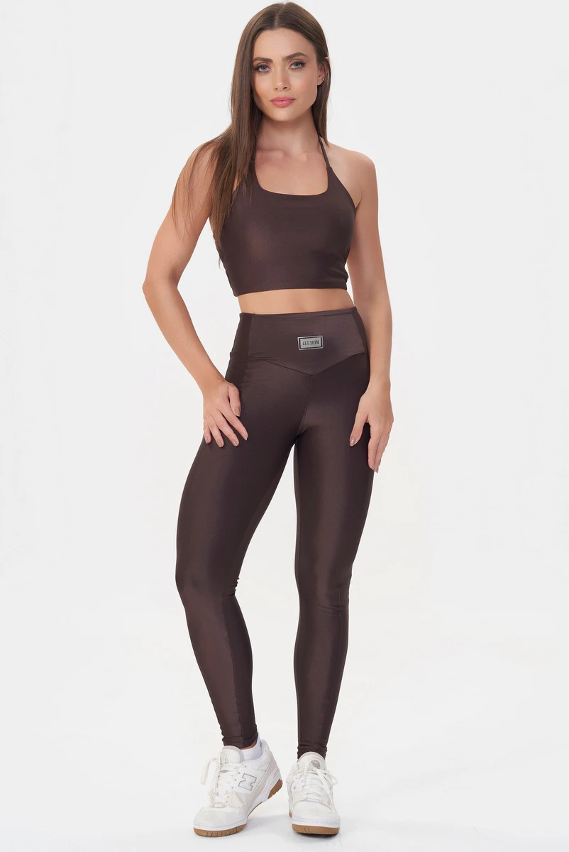 Lets Gym - Cropped Bright Coffee - 2928CF