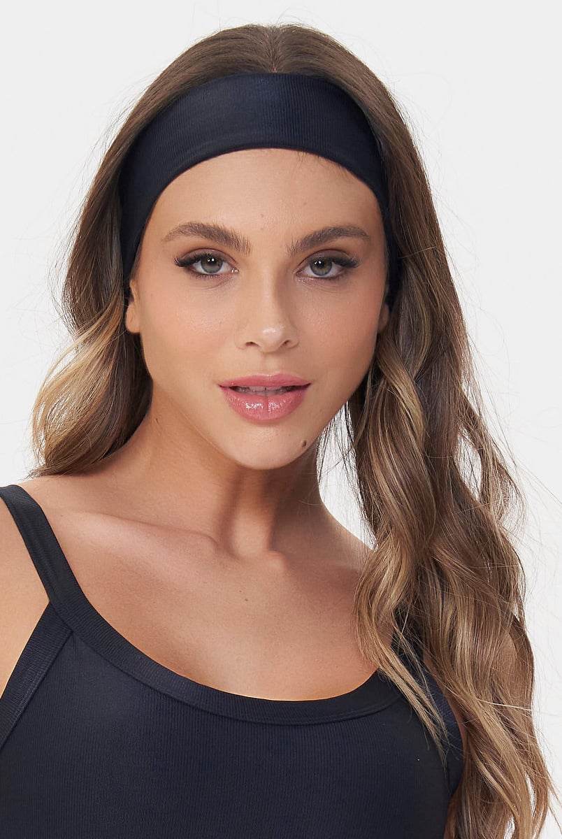 Lets Gym - Faixa De Cabelo Bright Preto - 2929PT Lets Gym - Faixa De Cabelo Bright Preto - 2929PT