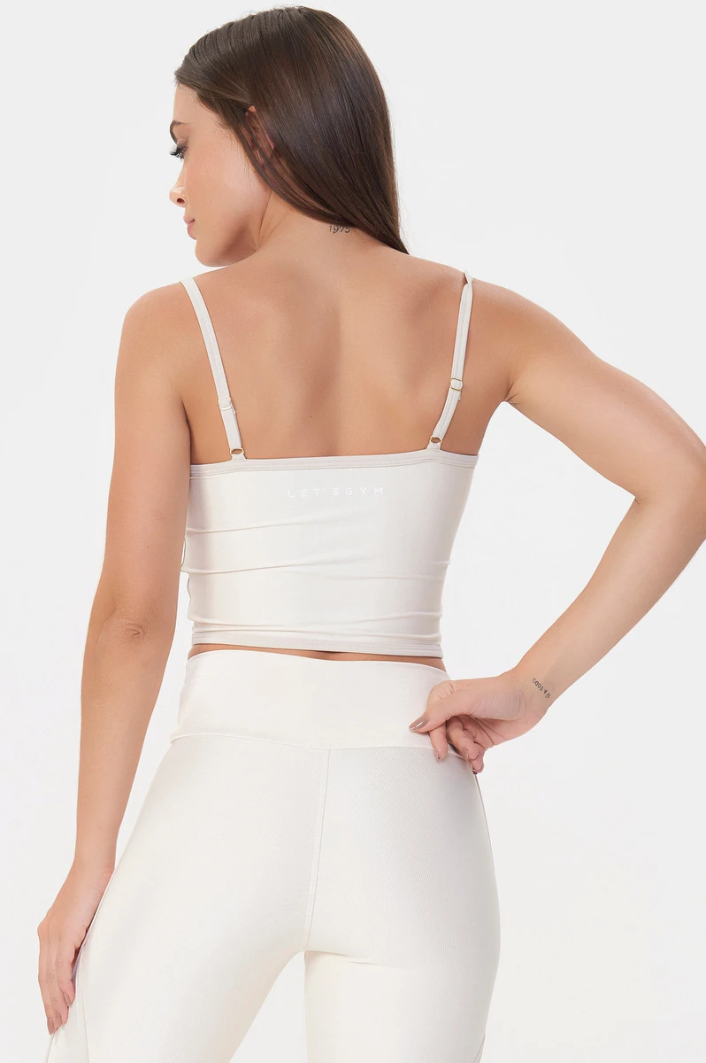 Lets Gym - Cropped Harmony Off White - 2956OFW