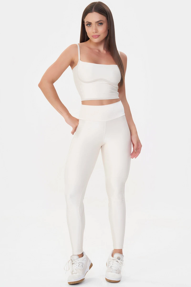Lets Gym - Cropped Harmony Off White - 2956OFW