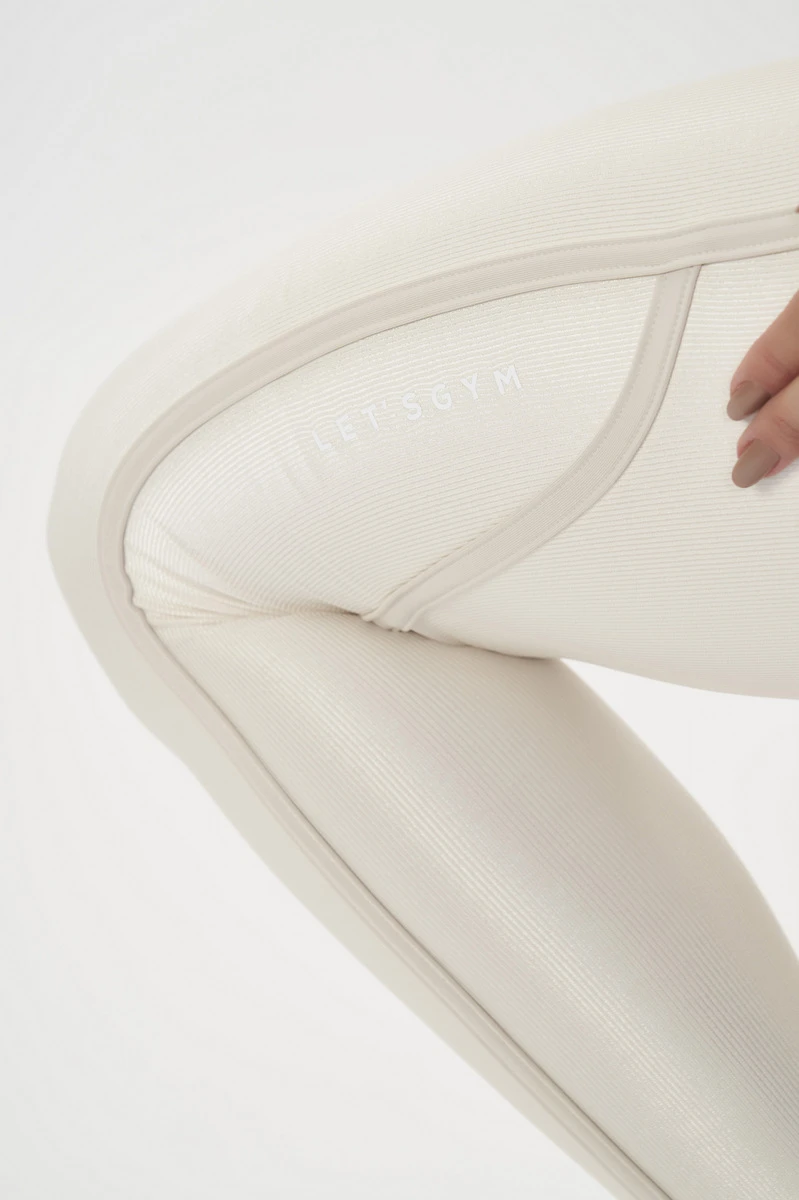 Lets Gym - Harmony Off-White Leggings - 2957OFW