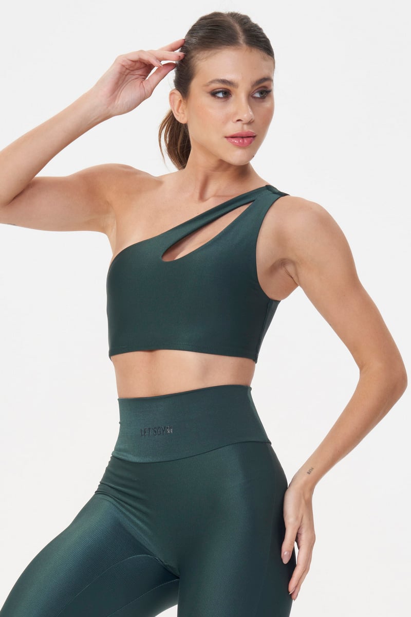 Lets Gym - Top Impact One Verde Escuro - 2961VDE Lets Gym - Top Impact One Verde Escuro - 2961VDE