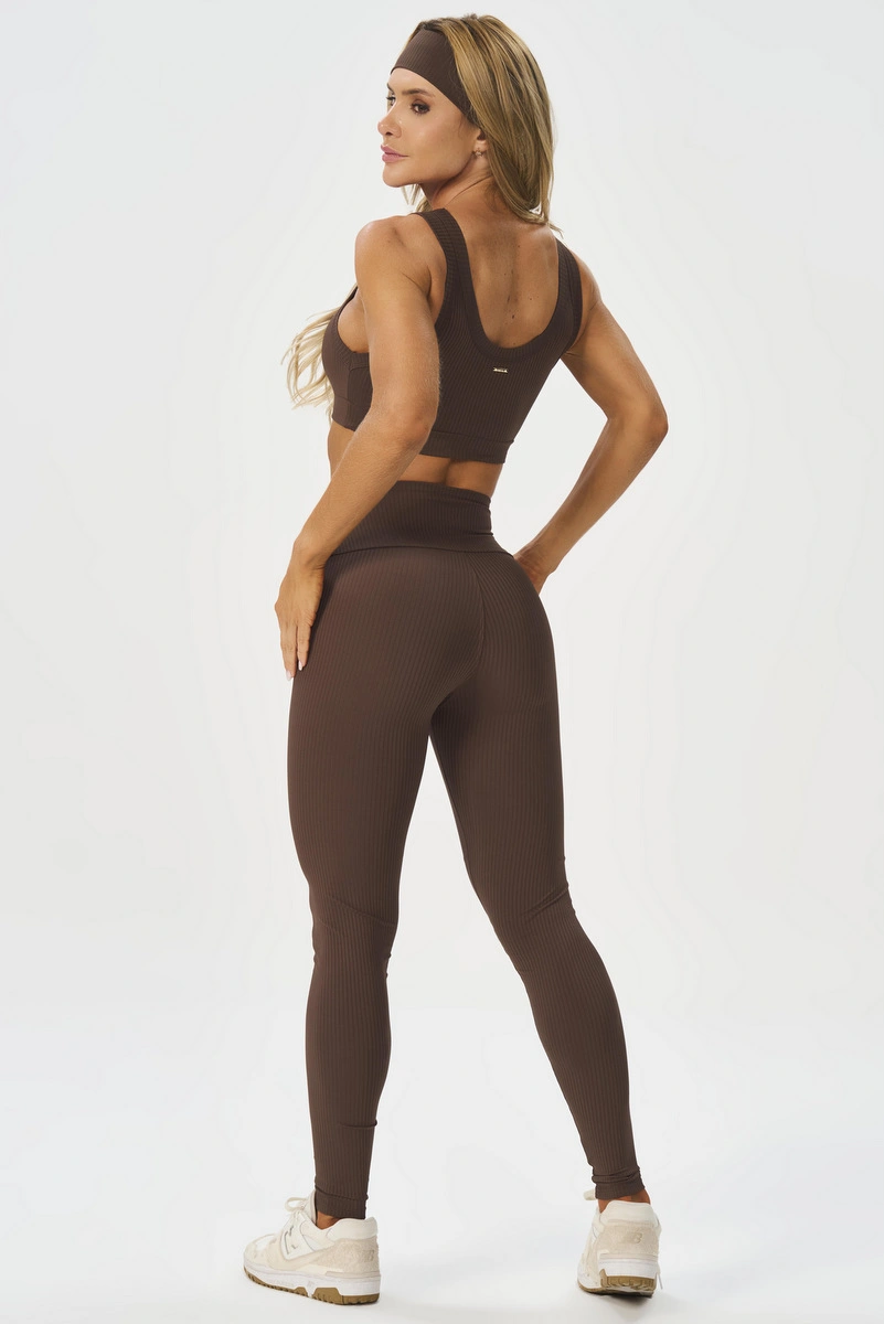 Lets Gym - Sports bra Comfort Rib Coffee - 2981CF