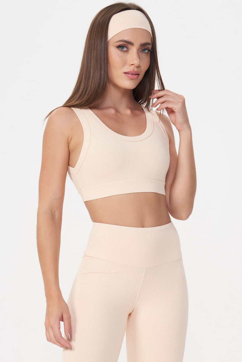 Lets Gym - Sports bra Comfort Rib Soft Peach - 2981SP
