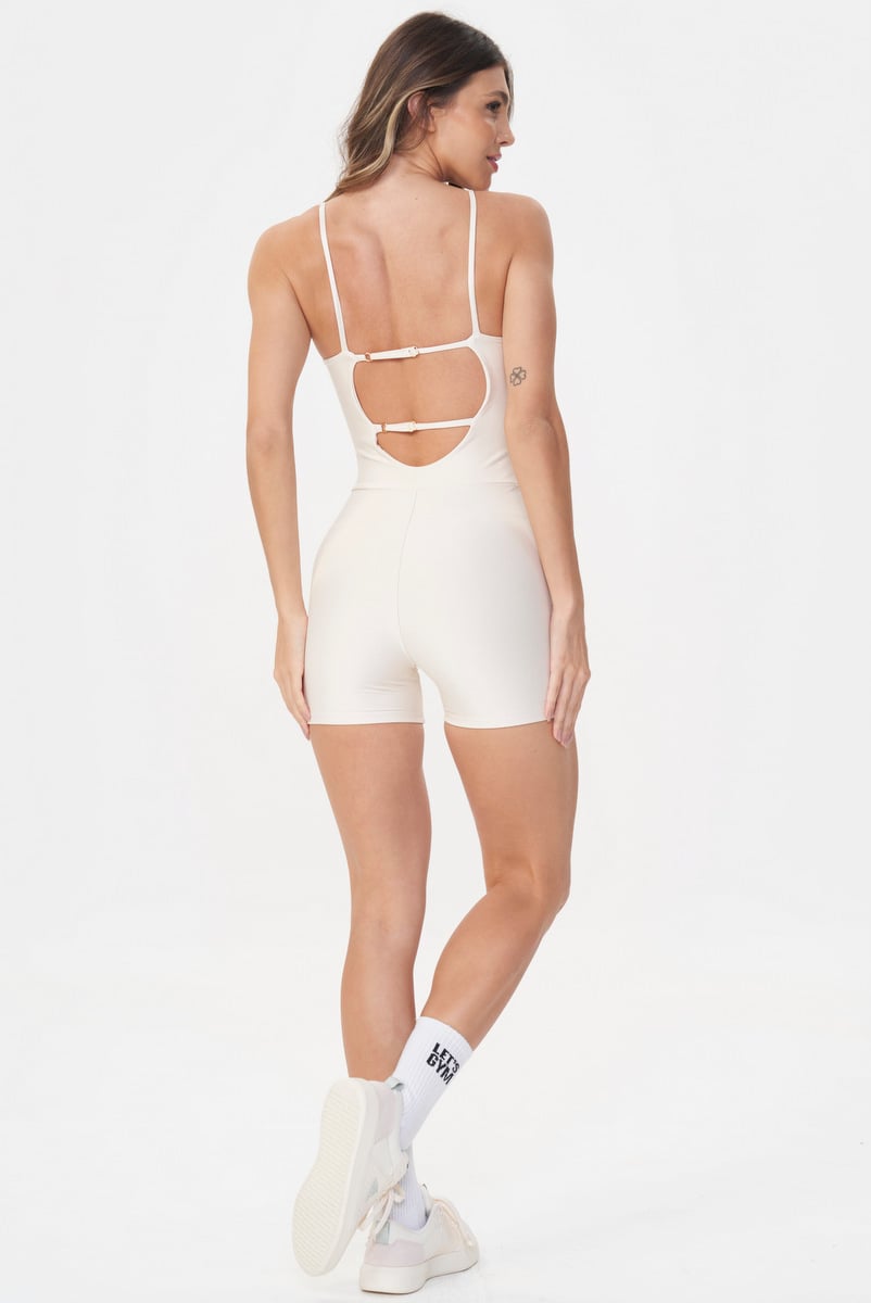 Lets Gym - Macaquinho Contour Off White - 2992OFW Lets Gym - Macaquinho Contour Off White - 2992OFW