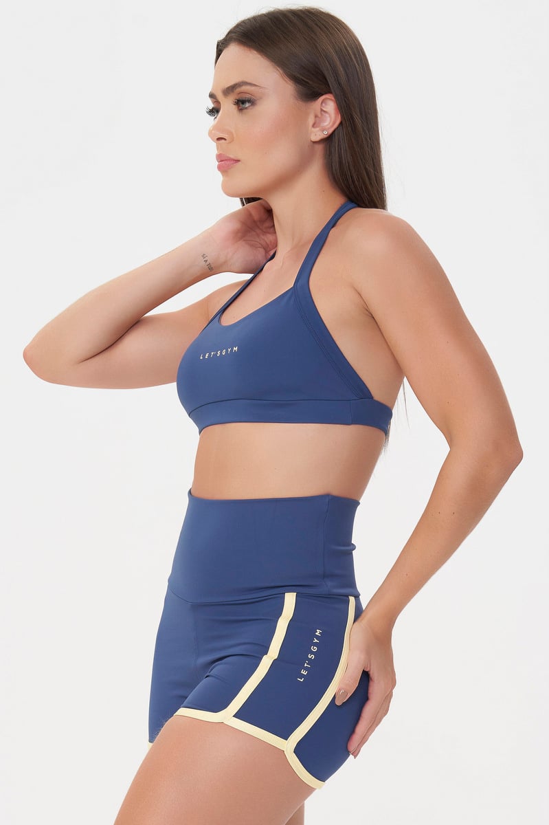 Lets Gym - Sports bra Vibe Azul Indigo - 3020AZI Lets Gym - Sports bra Vibe Azul Indigo - 3020AZI