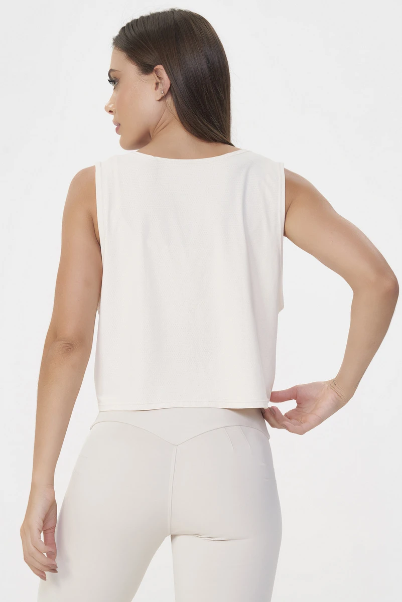 Lets Gym - Tank Shirt Box Basic Off White - 3027OFW