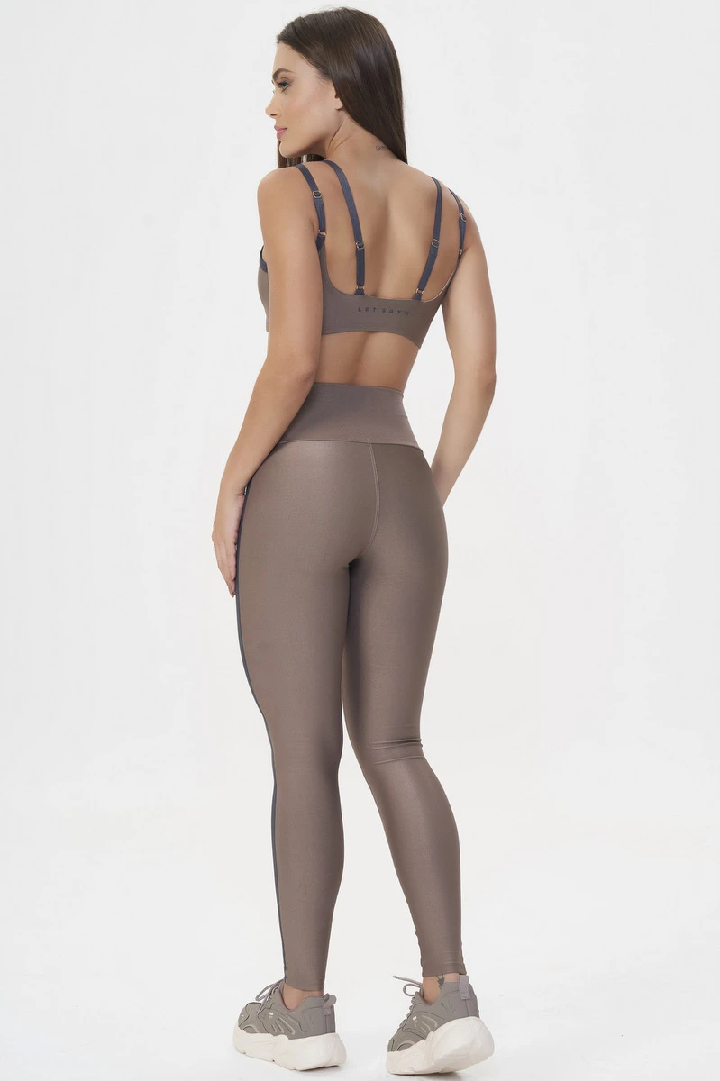 Lets Gym - Equilibrium Brown Leggings - 3031CT