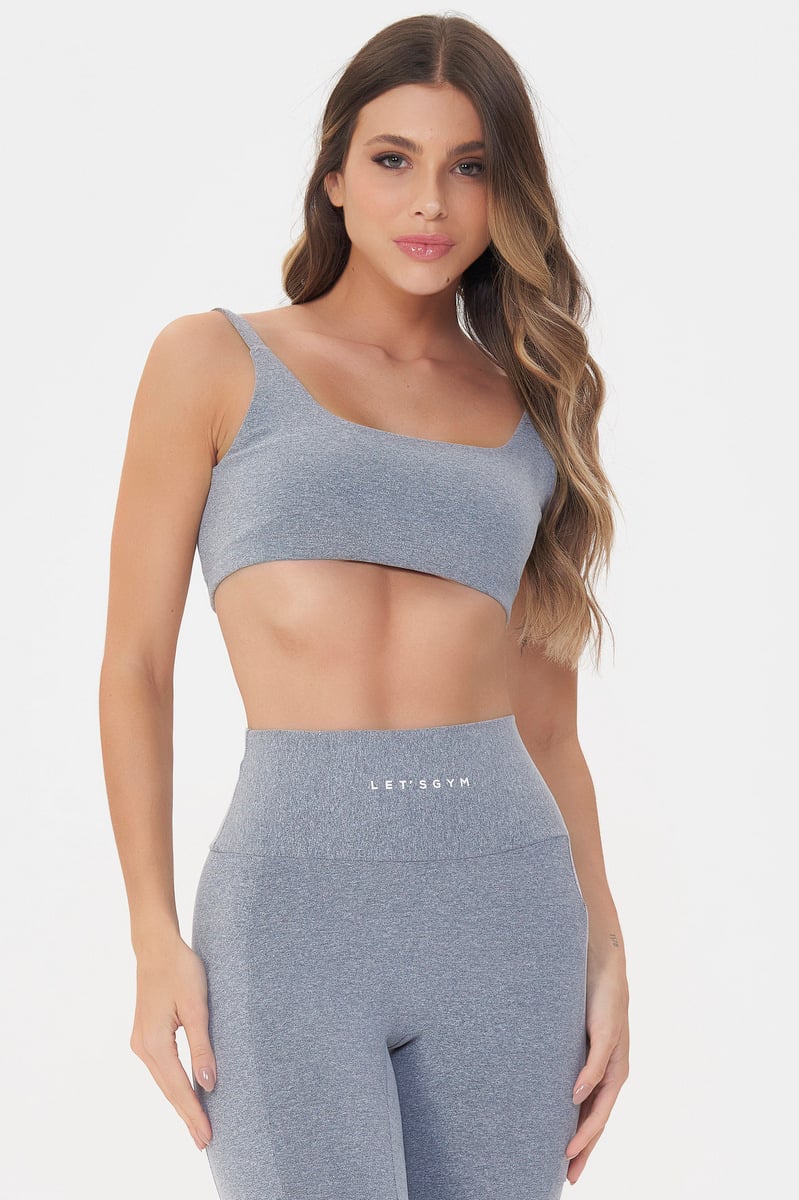 Lets Gym - Melange Compression Top - 3035MLG