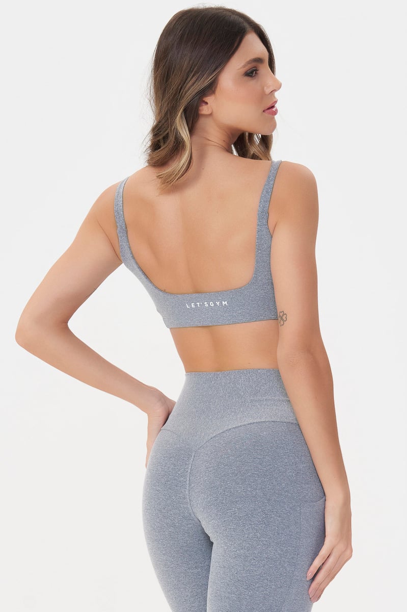 Lets Gym - Melange Compression Top - 3035MLG
