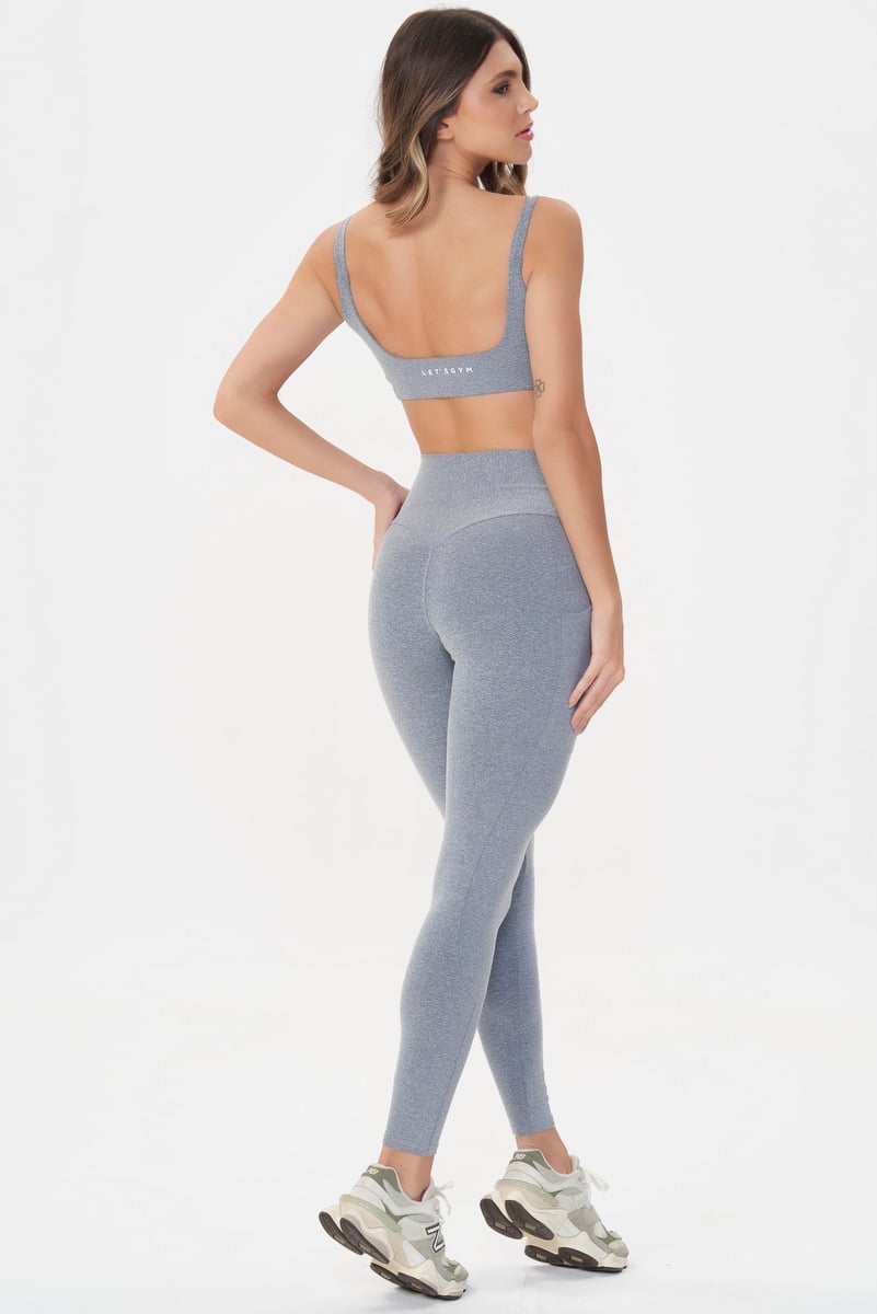 Lets Gym - Melange Compression Leggings - 3036MLG